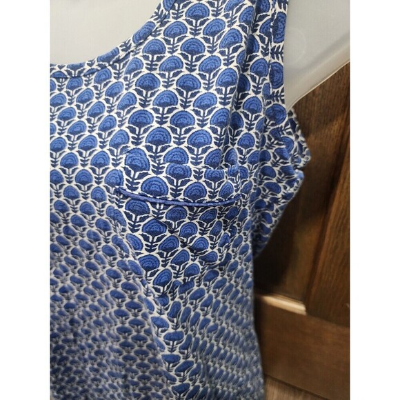 Vera Bradley tank top blue White stretch cotton women‘s Small - Picture 2 of 5